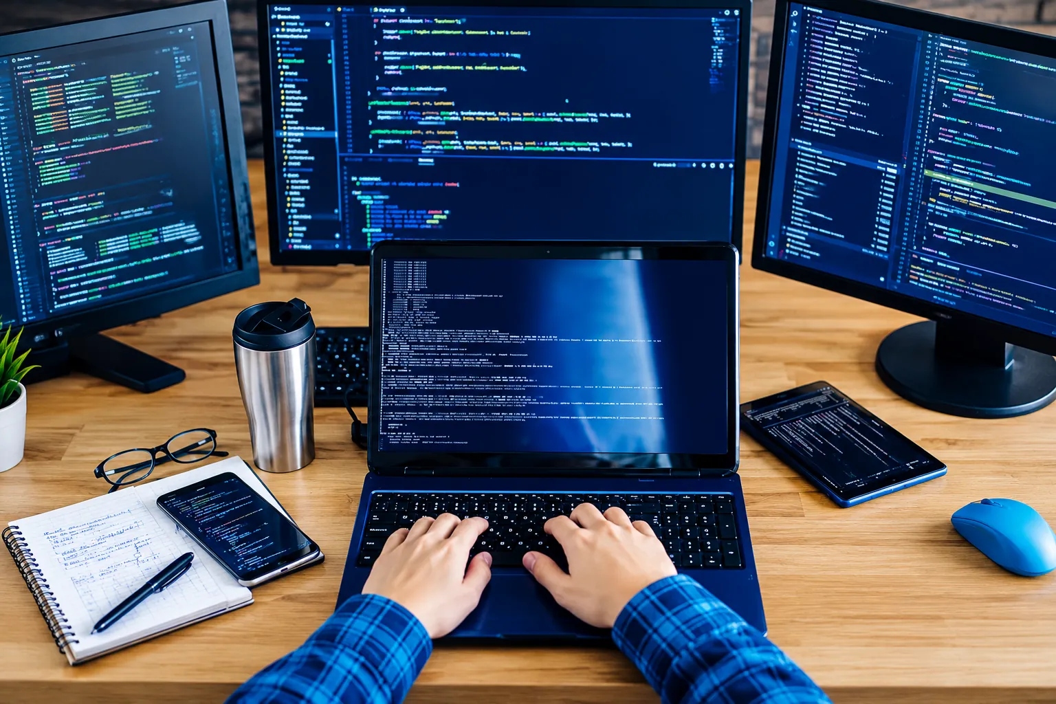 Developer writing clean, fast code for a Edinburgh business